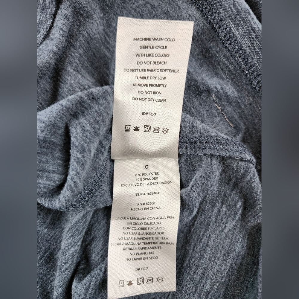 Rugged Elements Men's Long Sleeve Crew Neck Tee, Gray Blue, Size Large - Picture 9 of 10